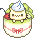 nyanko cat in a melon parfait