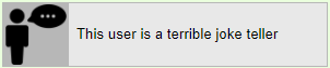 this user is a terrible joke teller.